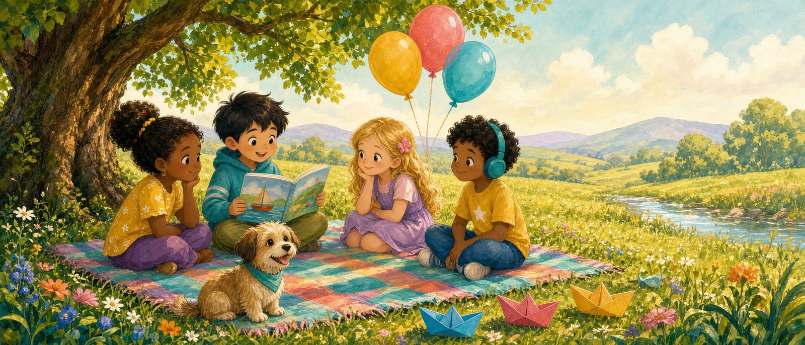 Deutsch für Kinder – bunte Audio-Geschichten