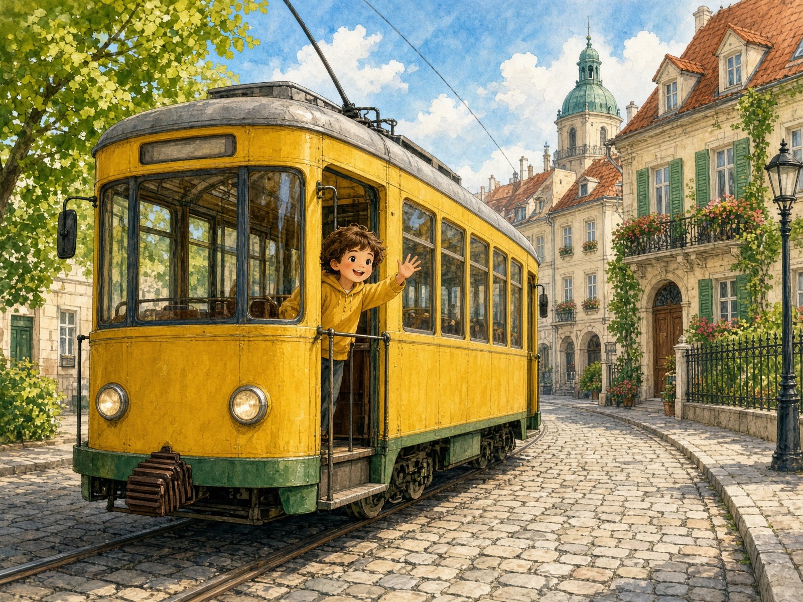 Das Lied der Straßenbahn – Deutsch lernen mit Geschichte, German story A2 · Für Kinder