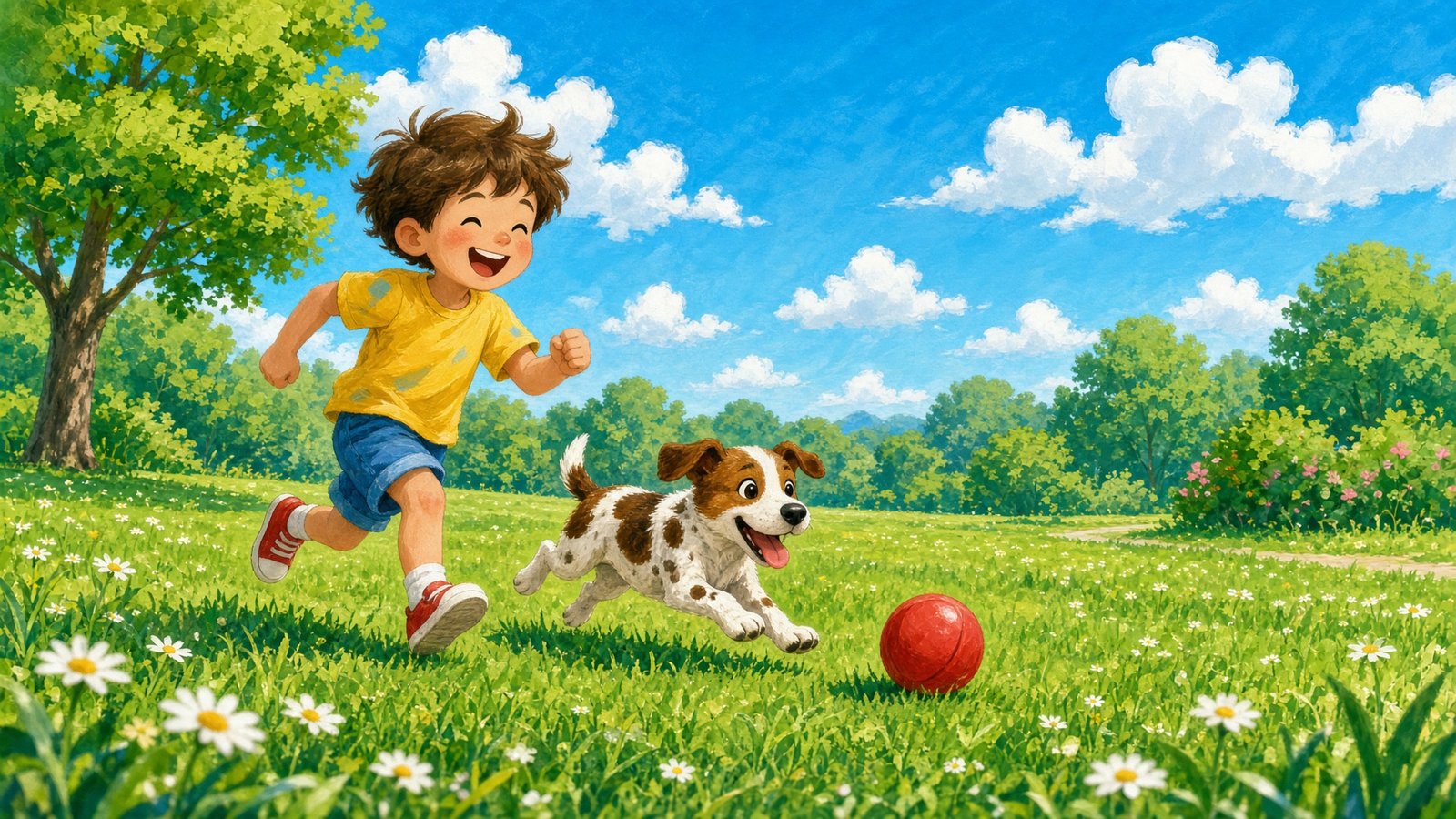 Der Hund und der Ball – Deutsch für Kinder